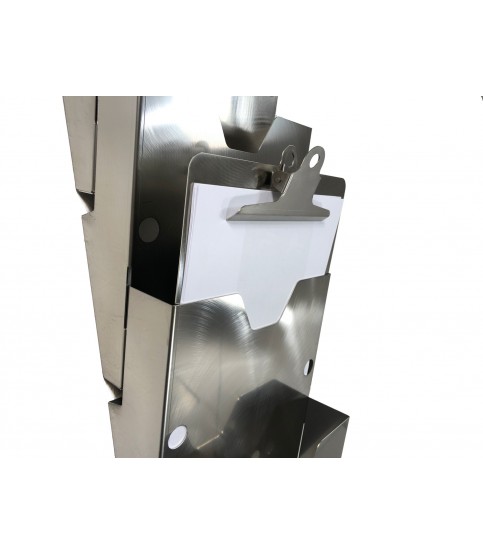 Kieszeń ze stali nierdzewnej na dokumenty - system