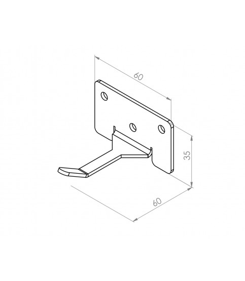 Uchwyt ze stali nierdzewnej do tablicy cieni