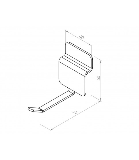 Uchwyt ze stali nierdzewnej na akcesoria