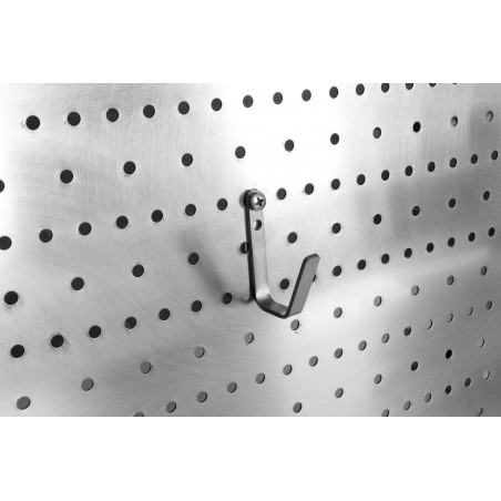 Wieszak-MINI ze stali nierdzewnej do tablicy perforowanej