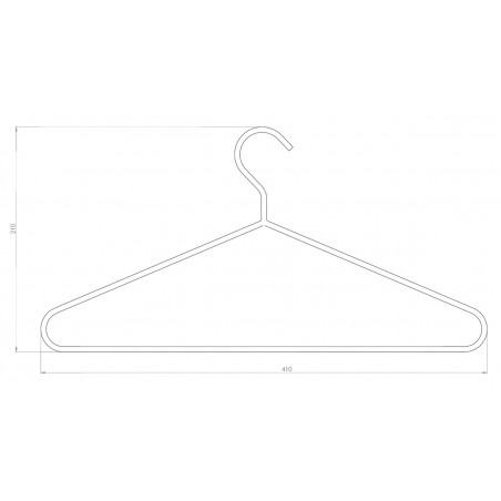 Wieszak ze stali nierdzewnej na ubrania