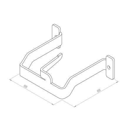 Wieszak bezpieczny ze stali nierdzewnej