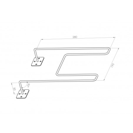 Wieszak nierdzewny na wiadro