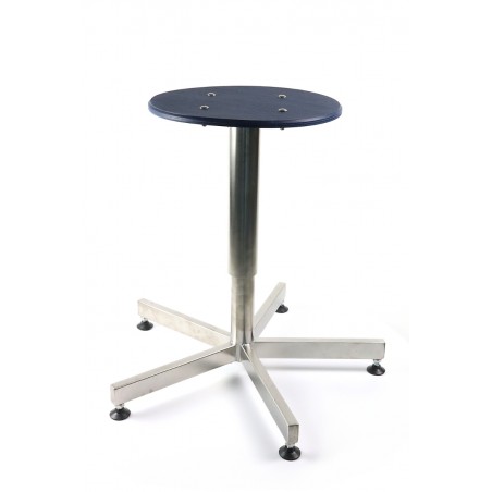 Regulowany stołek ze stali nierdzewnej z wykrywalnym siedziskiem