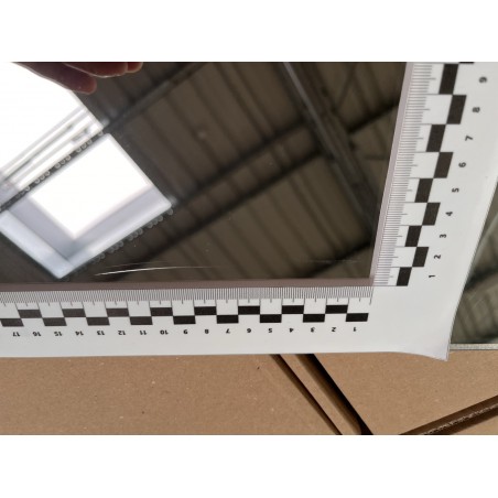 Wykrywalne nietłukące lustro płaskie bez ramy 400x300 - WYPRZEDAŻ