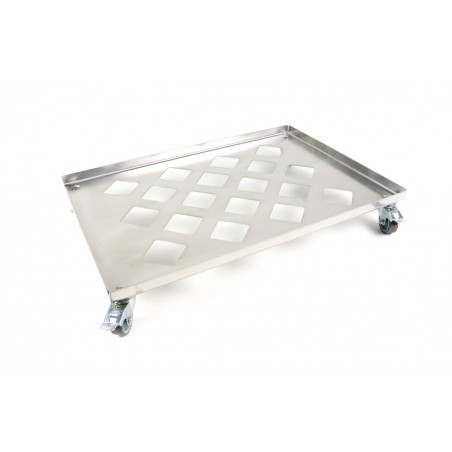 Wózek nierdzewny na skrzynki Euro 2