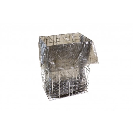 Kosz z siatki nierdzewnej na śmieci