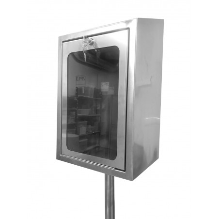 Skrzynka na nóżce zamykana na klucz